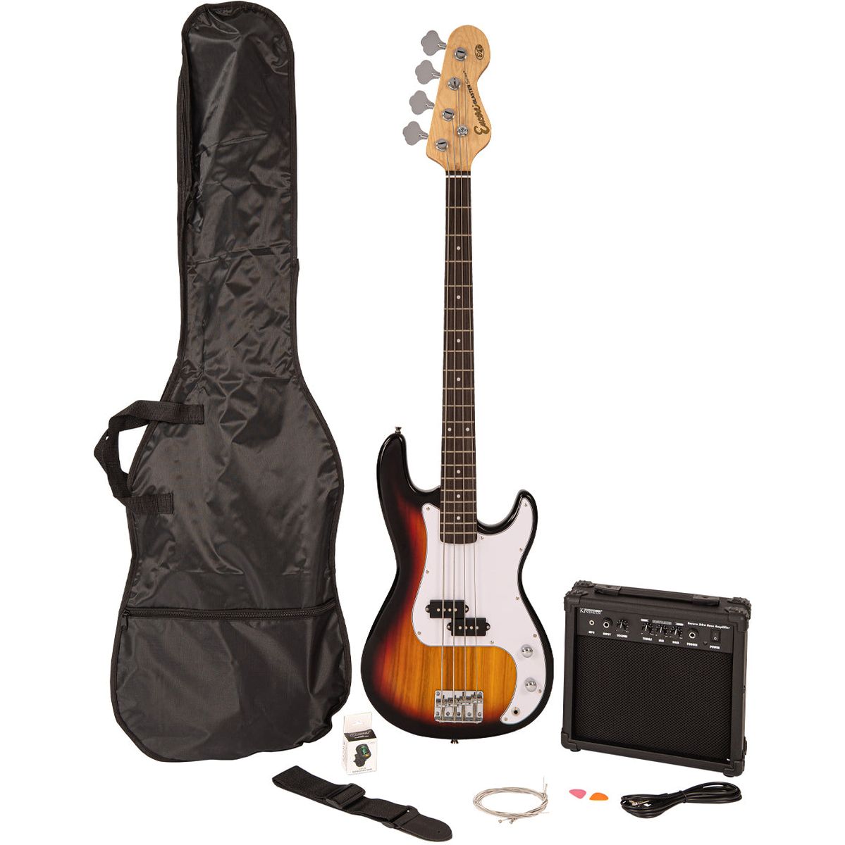 Encore E40 Blaster Basgitaar Pack - Sunburst