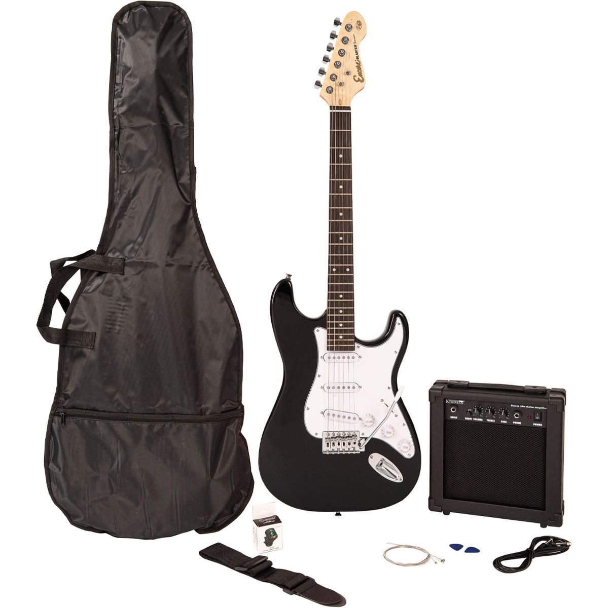 Encore E60 Blaster Elektrische gitaar Pack - Gloss Black
