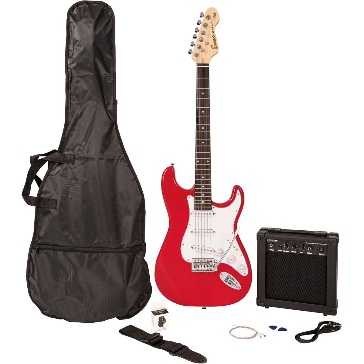 Encore E60 Blaster Elektrische gitaar Pack - Gloss Red