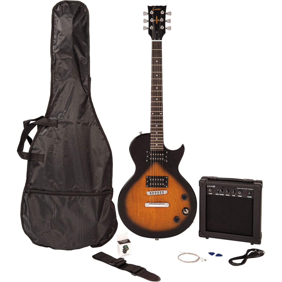 Encore E90 Blaster Elektrische gitaar Pack - Tobacco Sunburst
