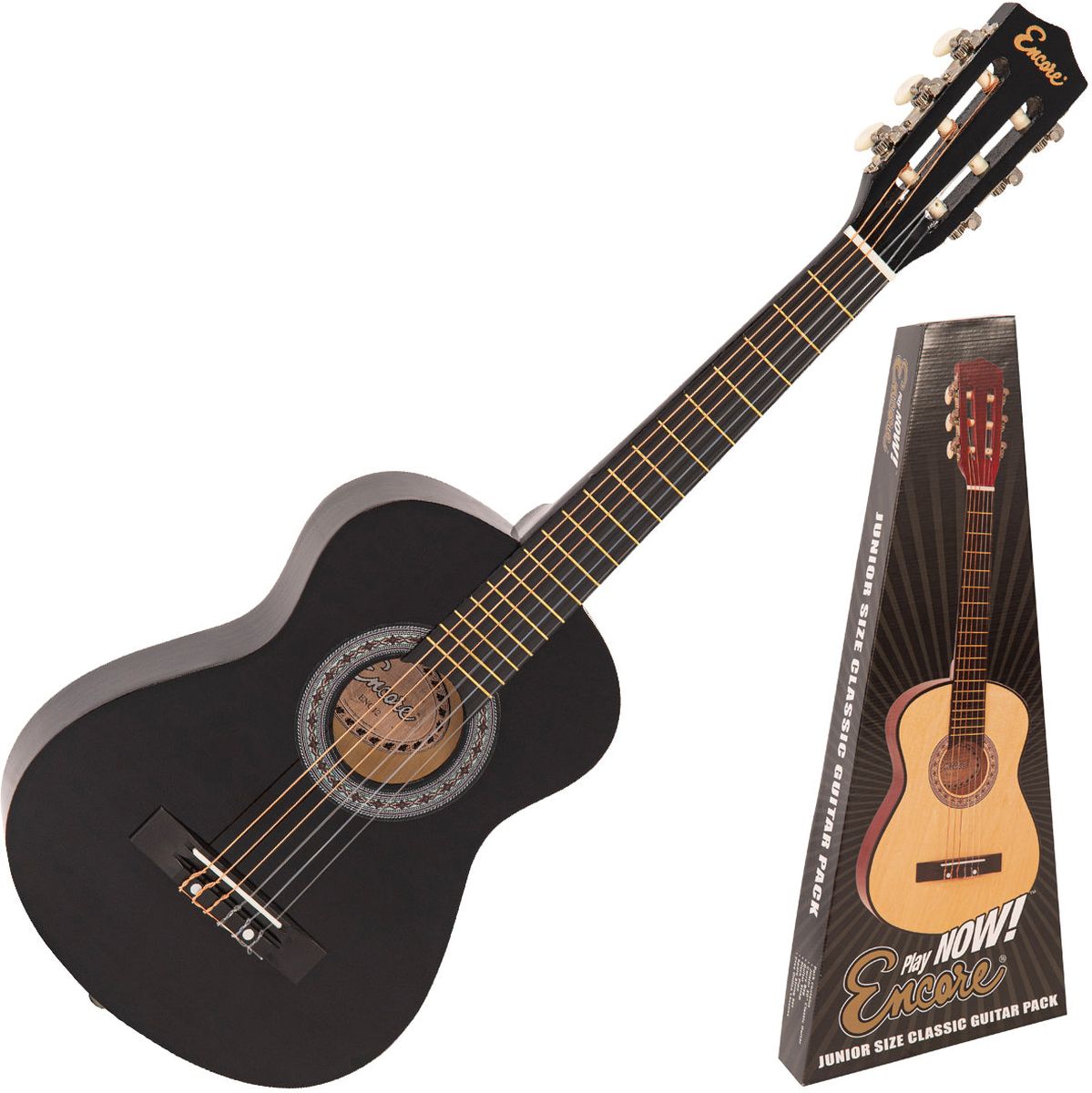 Encore Junior Klassieke gitaar Set - Black