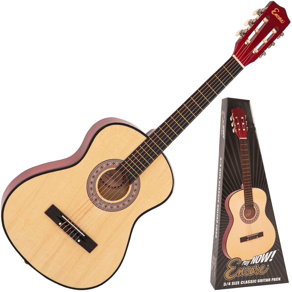Encore 34 Klassieke gitaar Set - Natural