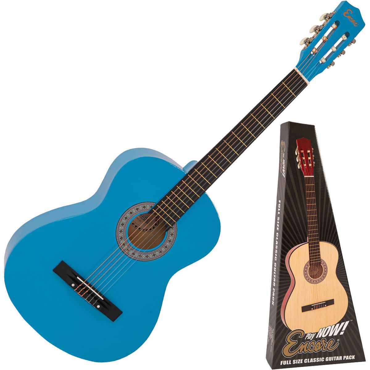 Encore 44 Klassieke gitaar Set - Blue
