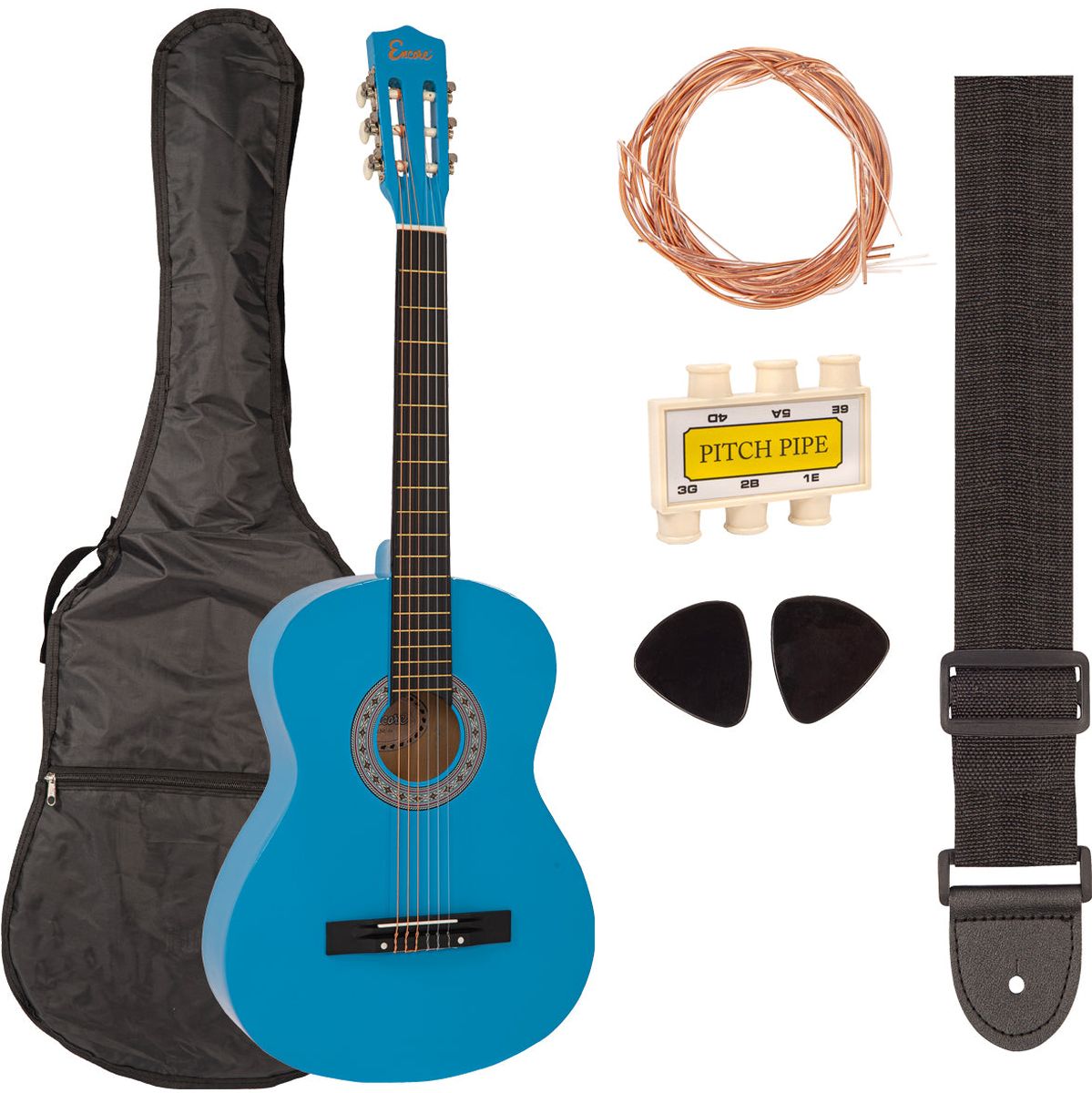 Encore 44 Klassieke gitaar Set - Blue