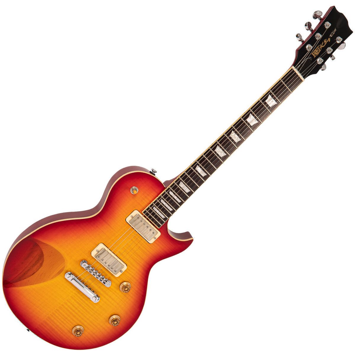 Fret-King Eclat Custom Guitar - Flamed Cherry Sunburst Elektrische gitaar