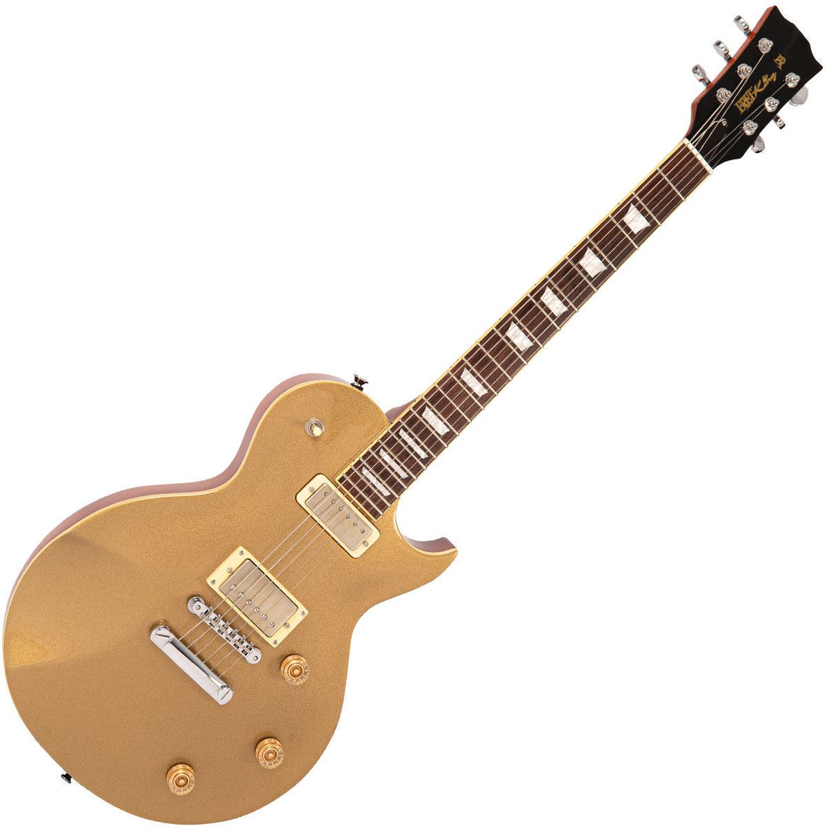 Fret-King Signature Eclat Custom Guitar - Paul Rose Gold Top Elektrische gitaar
