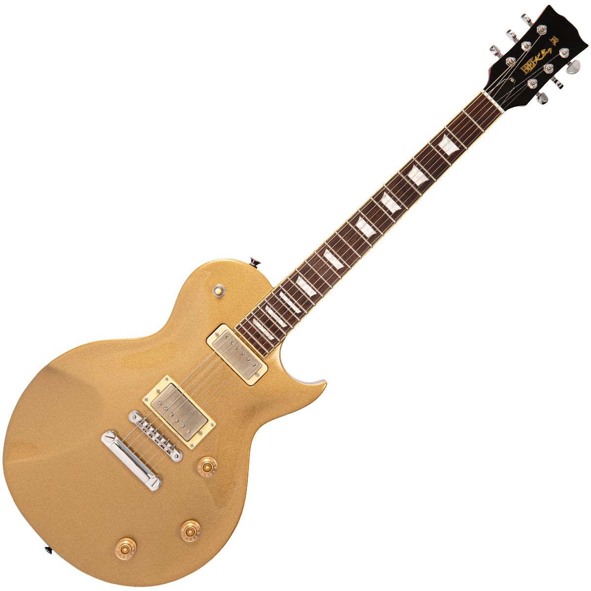 Fret-King Signature Eclat Custom Guitar - Paul Rose Gold Top Elektrische gitaar