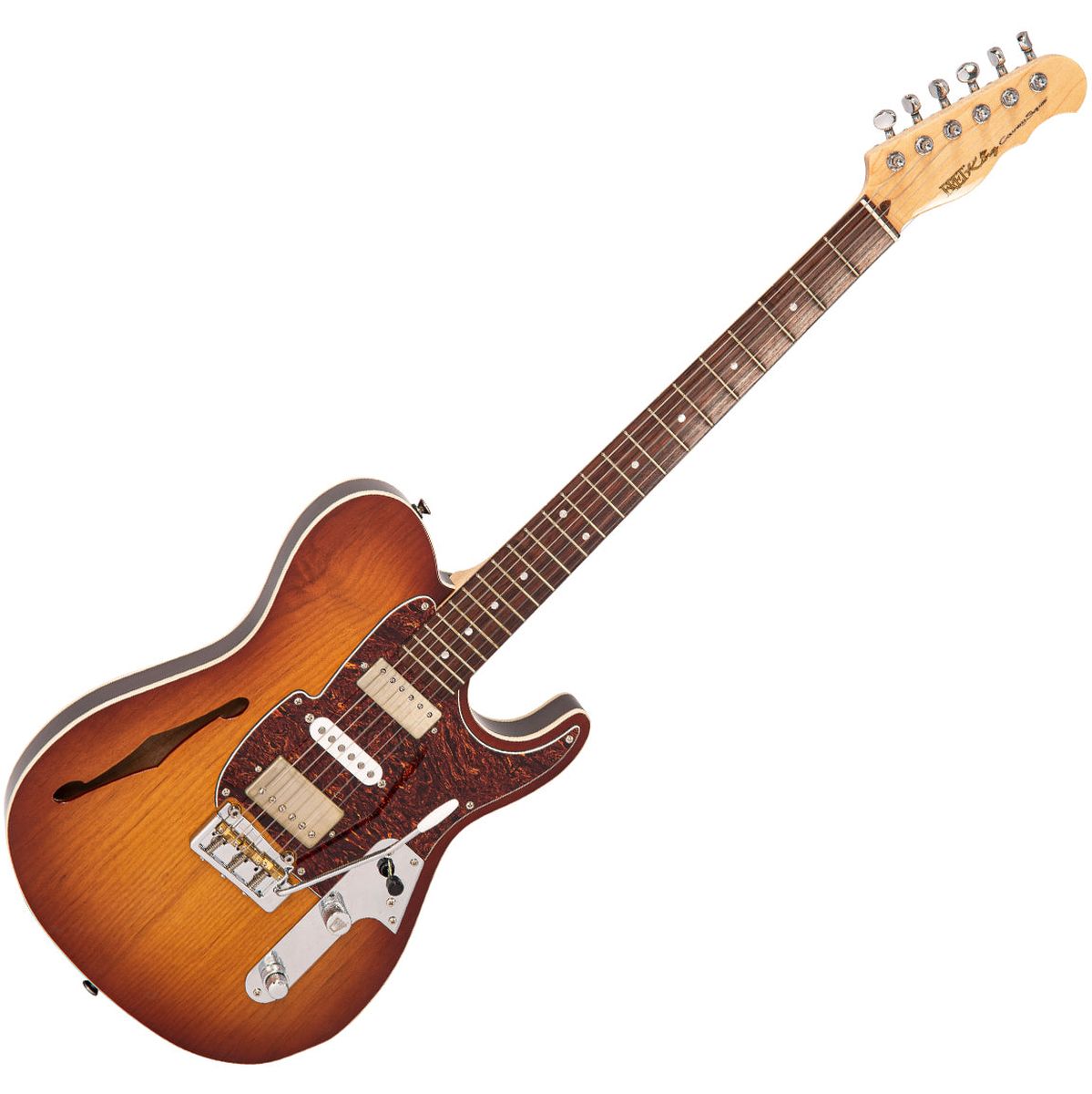 Fret-King Country Squire Semitone Deluxe - Honeyburst Elektrische gitaar
