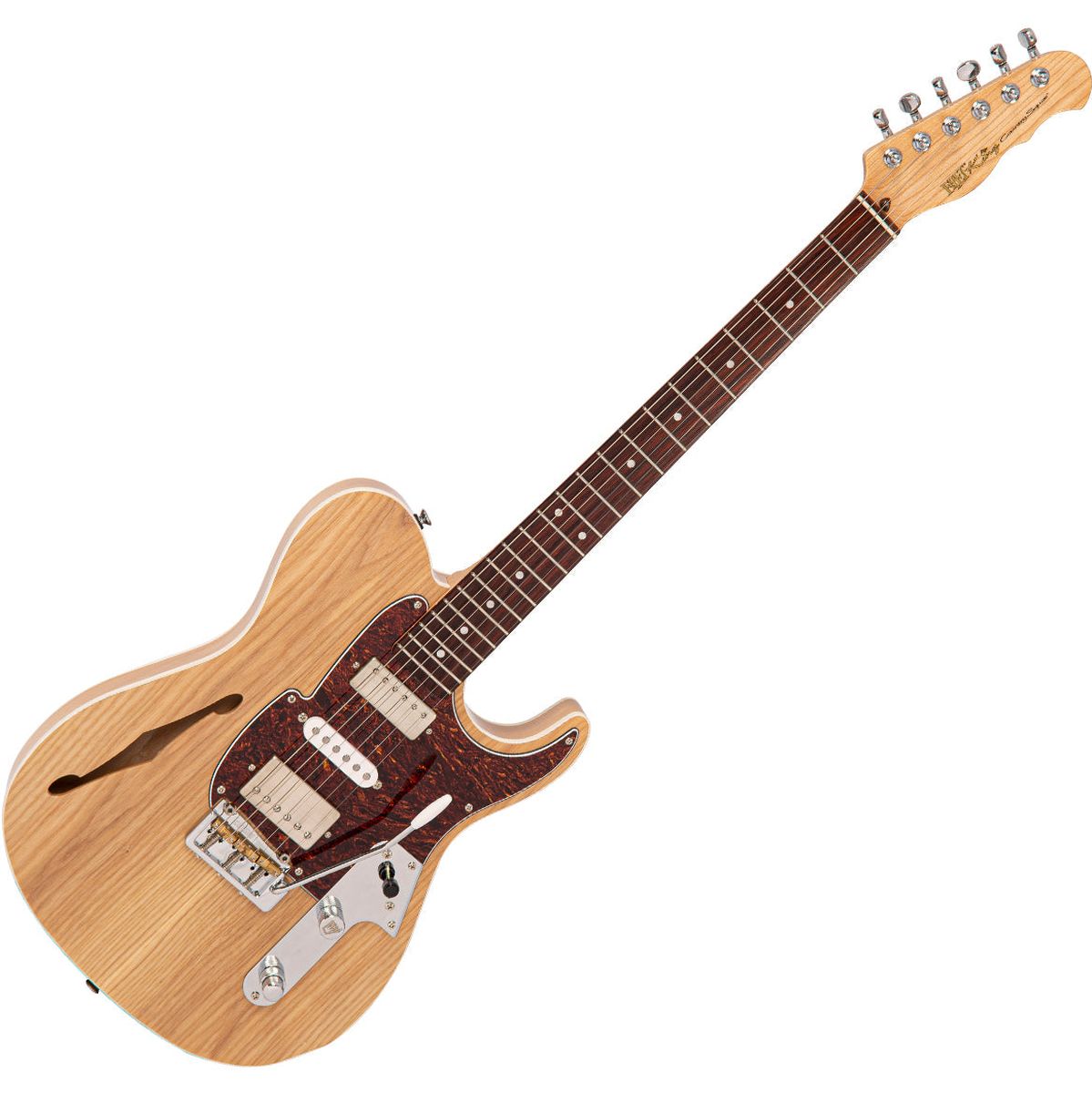Fret-King Country Squire Semitone Deluxe - Natural Ash Elektrische gitaar