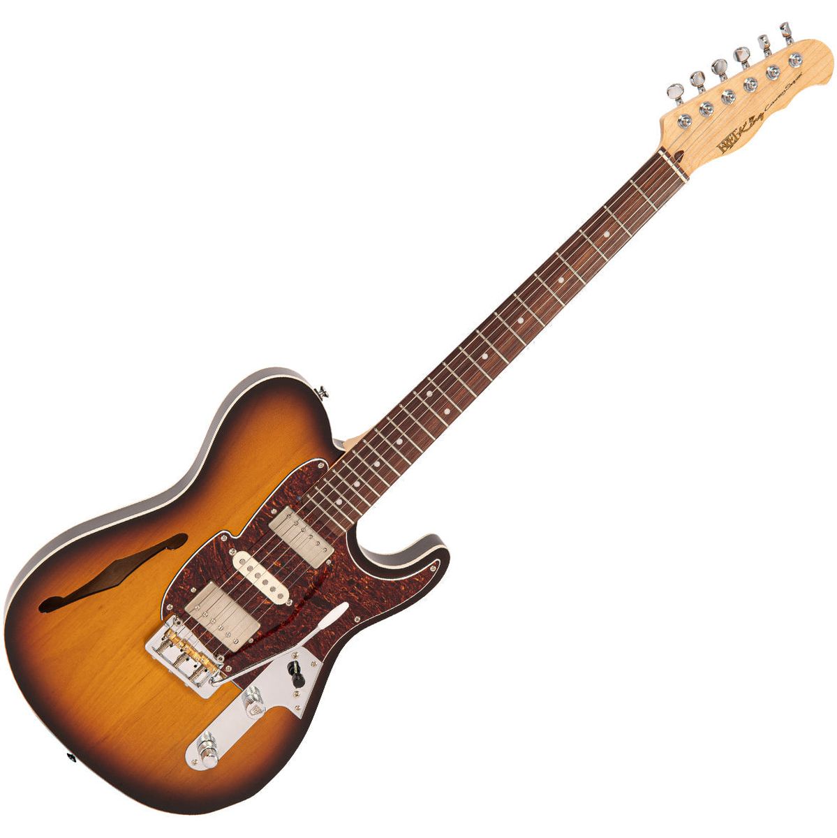 Fret-King Country Squire Semitone Deluxe - Original Classic Burst Elektrische gitaar