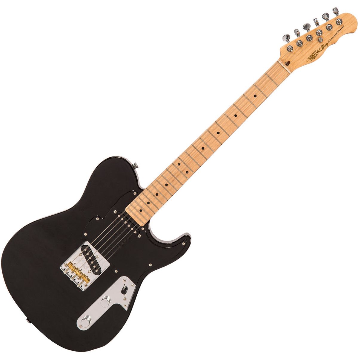 Fret-King Country Squire Classic Tonemaster - Gloss Black Elektrische gitaar