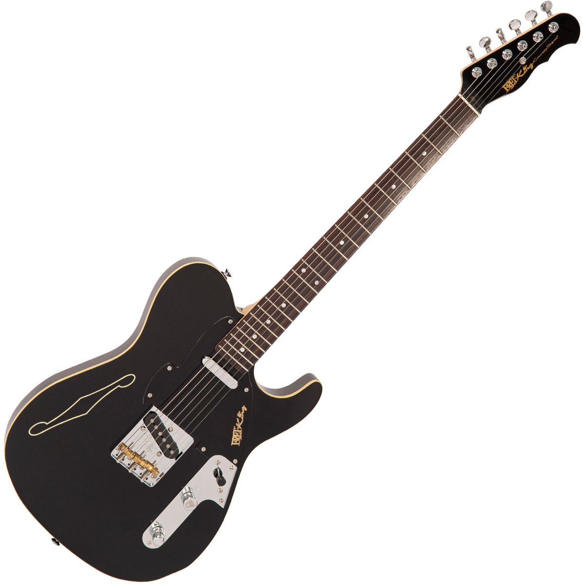 Fret-King Country Squire Stealth - Gloss Black Elektrische gitaar