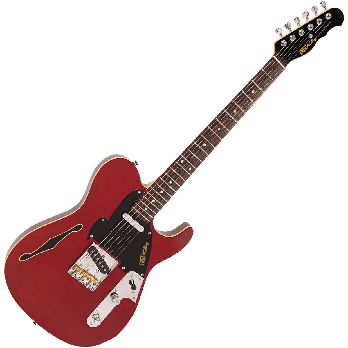 Fret-King Country Squire Stealth - Candy Apple Red Elektrische gitaar