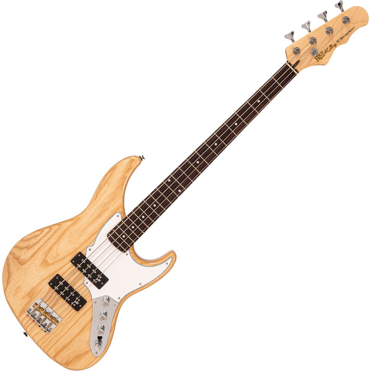 Fret-King Perception Custom 4 String - Natural Ash Basgitaar