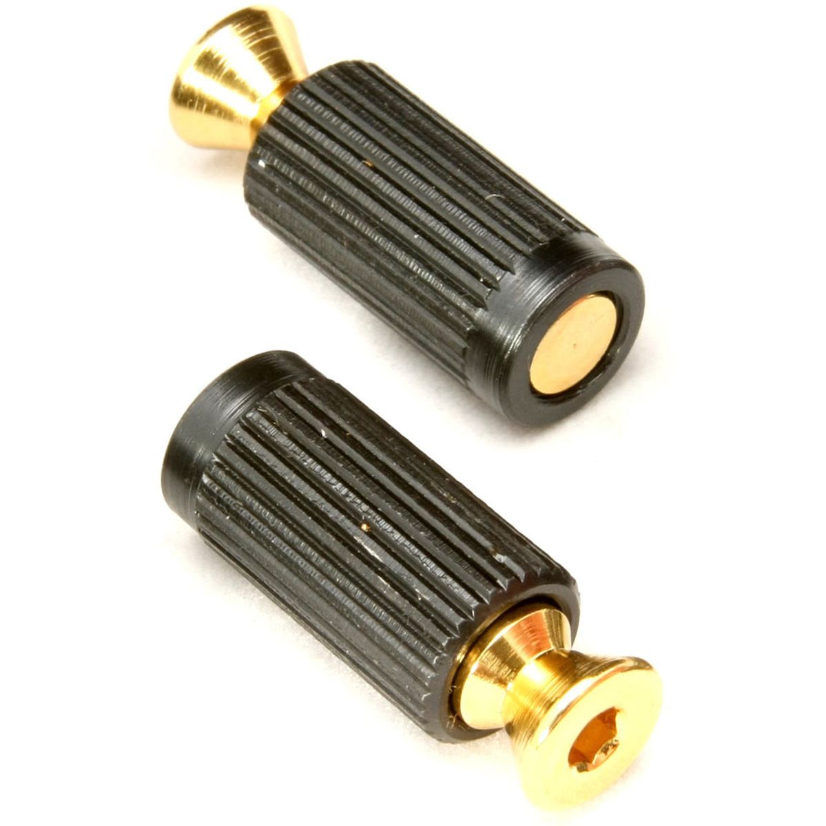 Floyd Rose Bridge Mounting Studs &amp; Inserts - Gold (PKG)