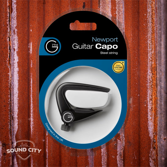 G7th C31020 Newport 6 string Black Capo