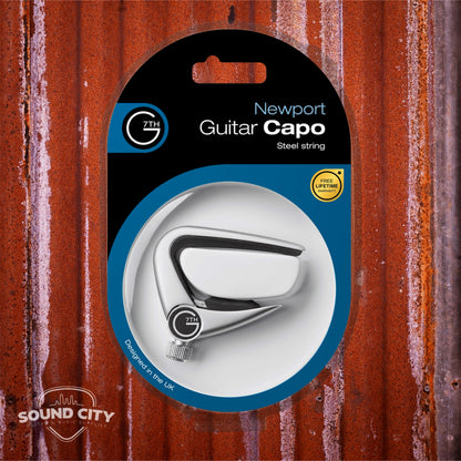 G7th C31010 Newport 6 string Silver Capo