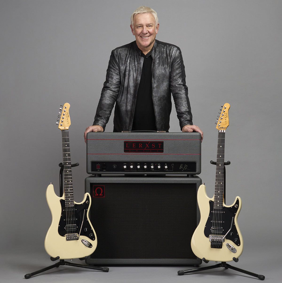 Godin Lerxst Limelight Cream floyd Rose - Includes Case Elektrische gitaar