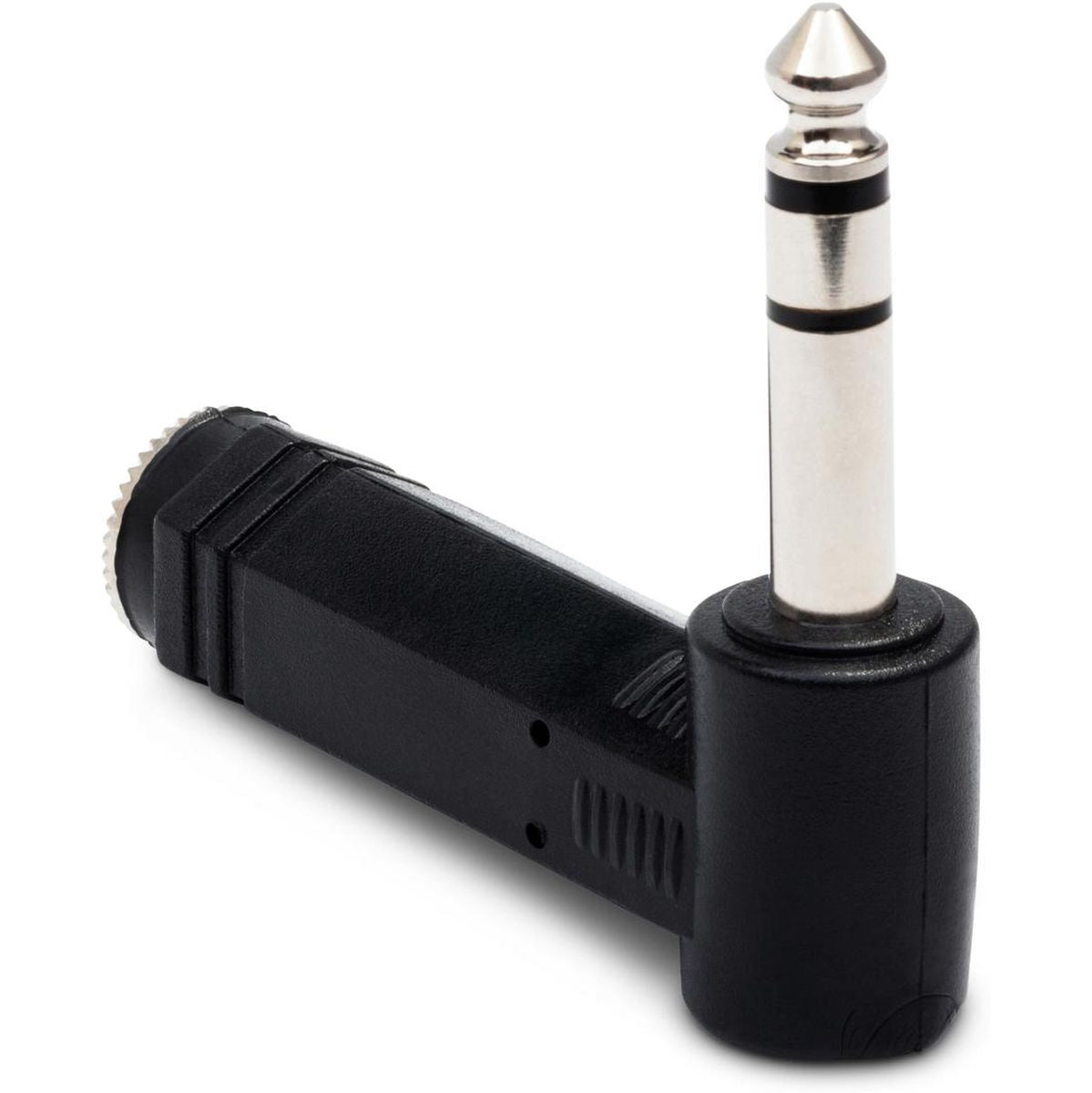 Hosa GPP-273 Right-Angle Adaptor 1/4 In TRS To Same