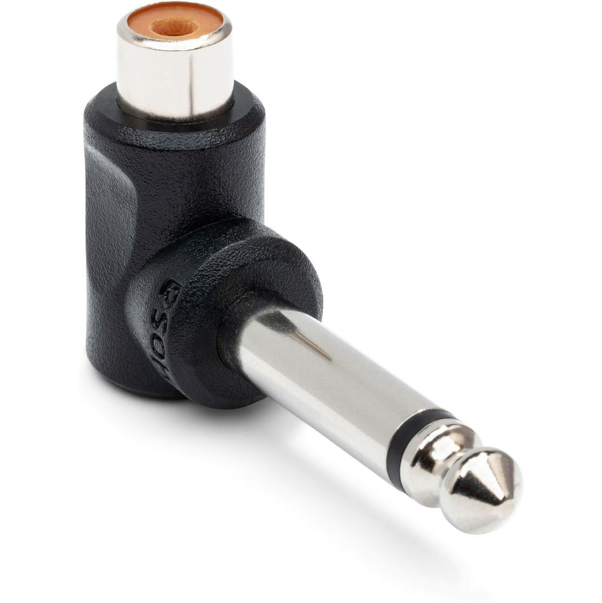 Hosa GPR-123 Right-Angle Adaptors RCA To 1/4 In TS 2 PC