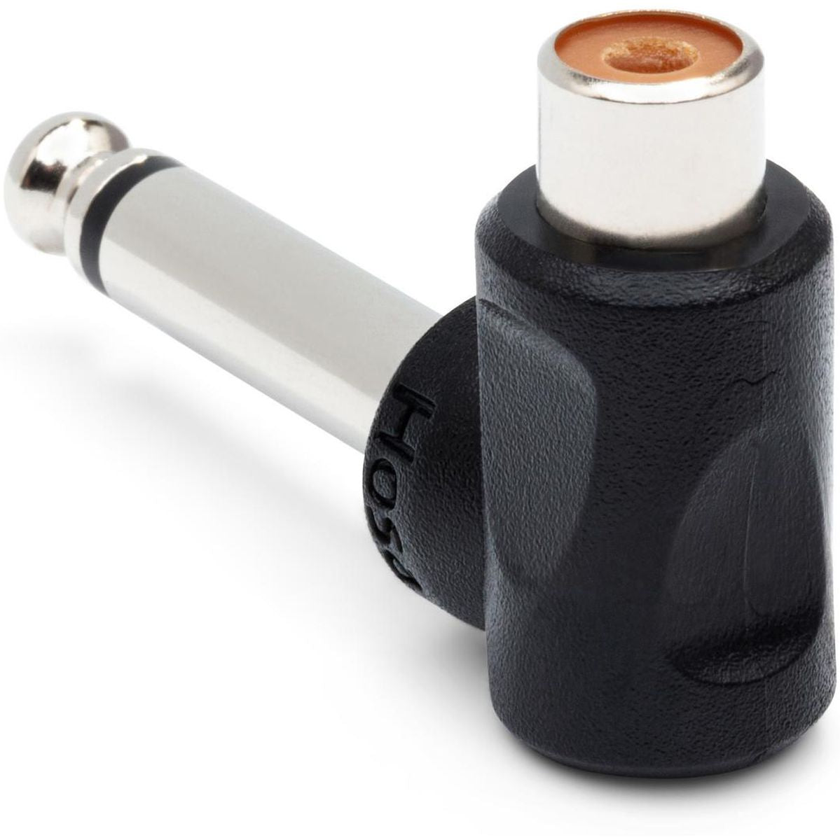 Hosa GPR-123 Right-Angle Adaptors RCA To 1/4 In TS 2 PC