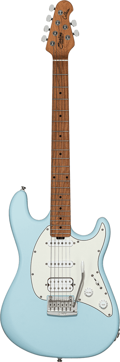 Sterling by Music Man Cutlass CT50HSS Daphne Blue Satin Elektrische Gitaar