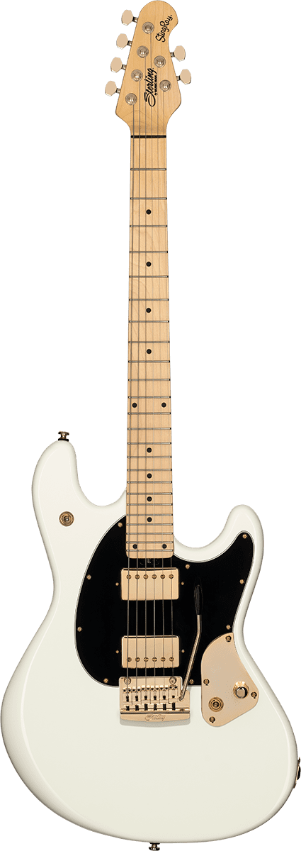 Sterling By Music Man Jared Dines Olympic White Elektrische gitaar