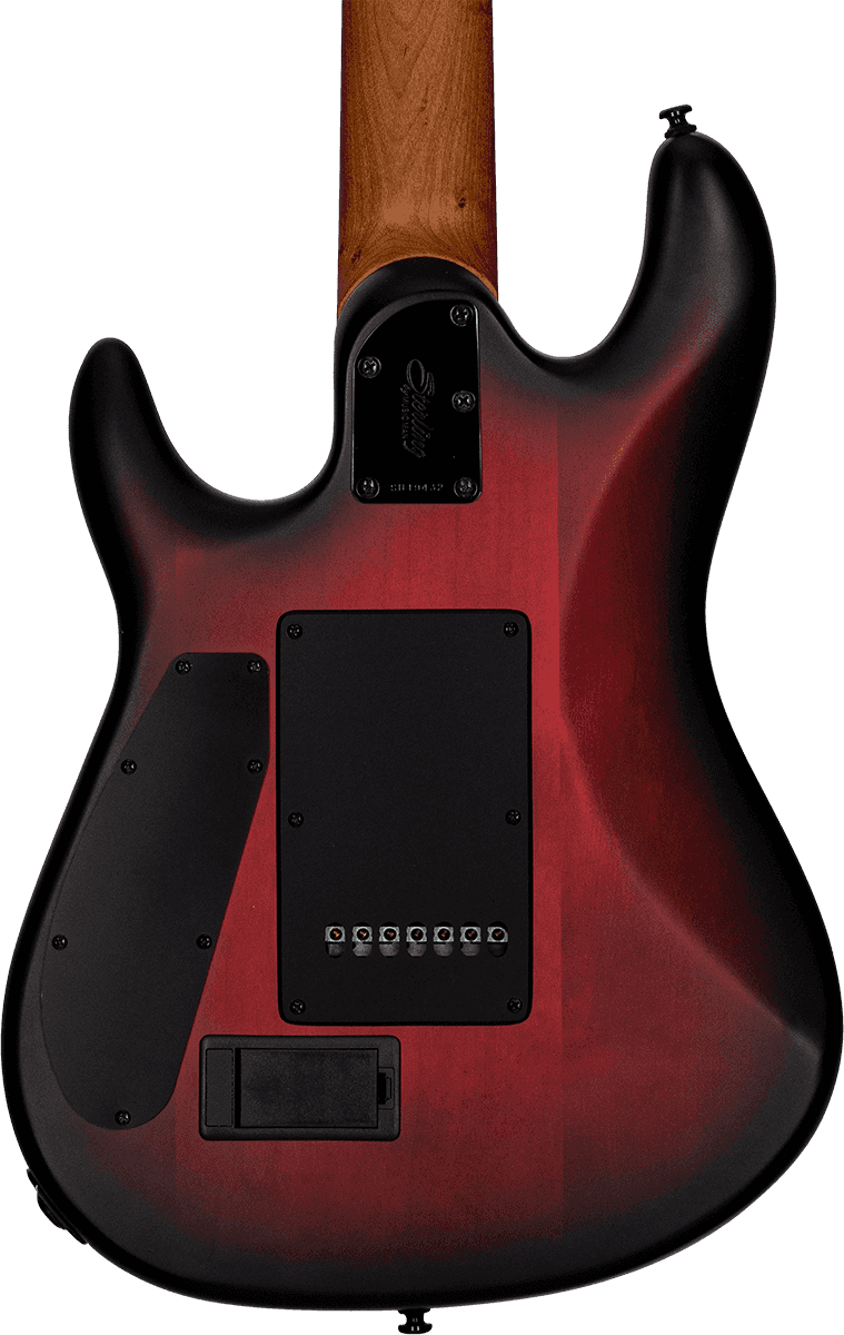 Sterling by Music Man Jason Richardson Richardson7 Dark Scarlet Burst Satin 7-String Elektrische Gitaar