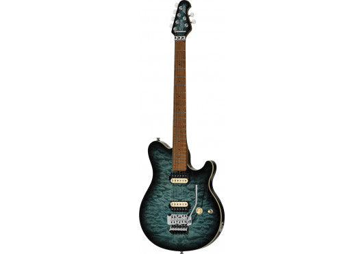 Sterling by Music Man Axis AX50QM Yucatan Blue Elektrische Gitaar