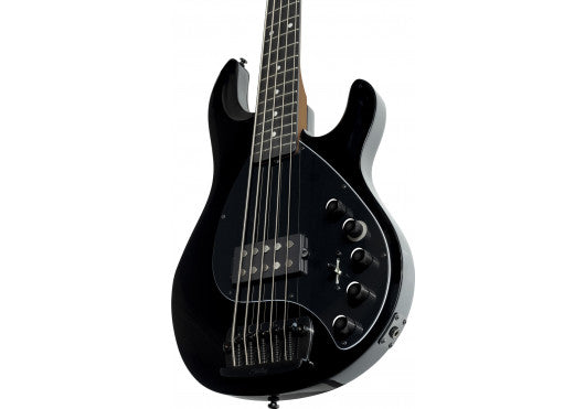 Sterling by Music Man DarkRay 5 Black 5-String Elektrische Basgitaar