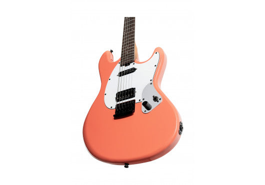 Sterling by Music Man Fluff StingRay Rula Thumb Red Elektrische Gitaar