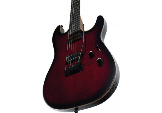 Sterling by Music Man Rabea Massaad Red Burst Elektrische Gitaar