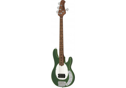 Sterling by Music Man StingRay Short Scale RAYSS4 Charging Green 4-String Elektrische Basgitaar