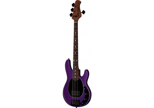 Sterling by Music Man StingRay Short Scale RAYSS4 Purple Sparkle 4-String Elektrische Basgitaar