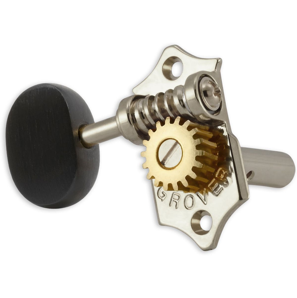 Grover Statite Horizontal Set Ebony Buttons Nickel
