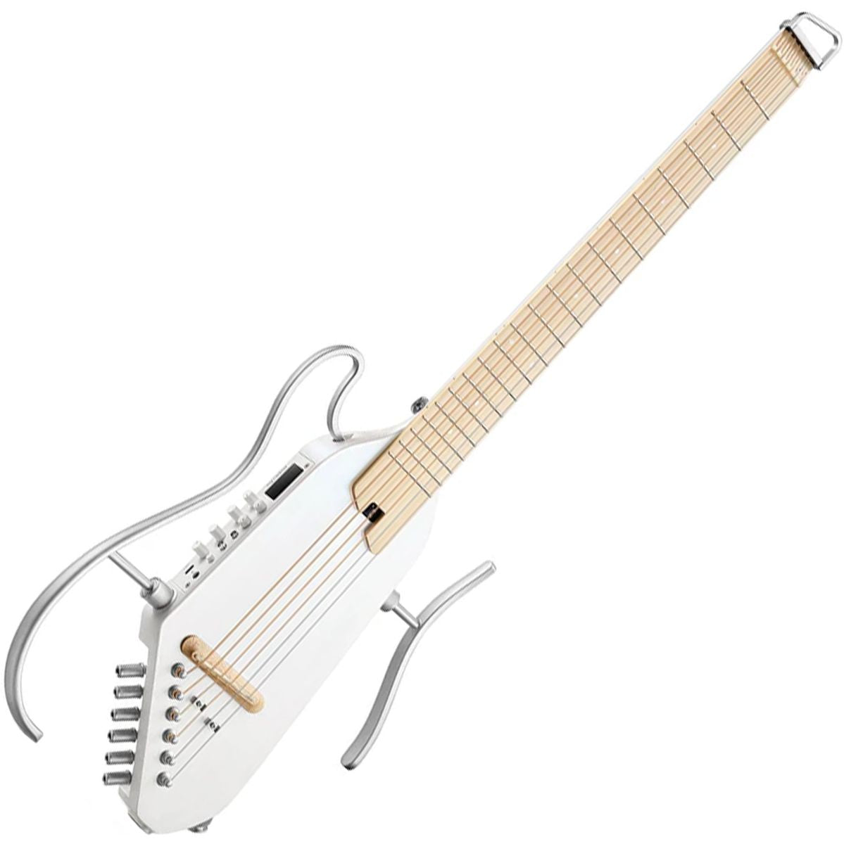 DONNER Hush 1 Pro Guitar - White Elektrische gitaar