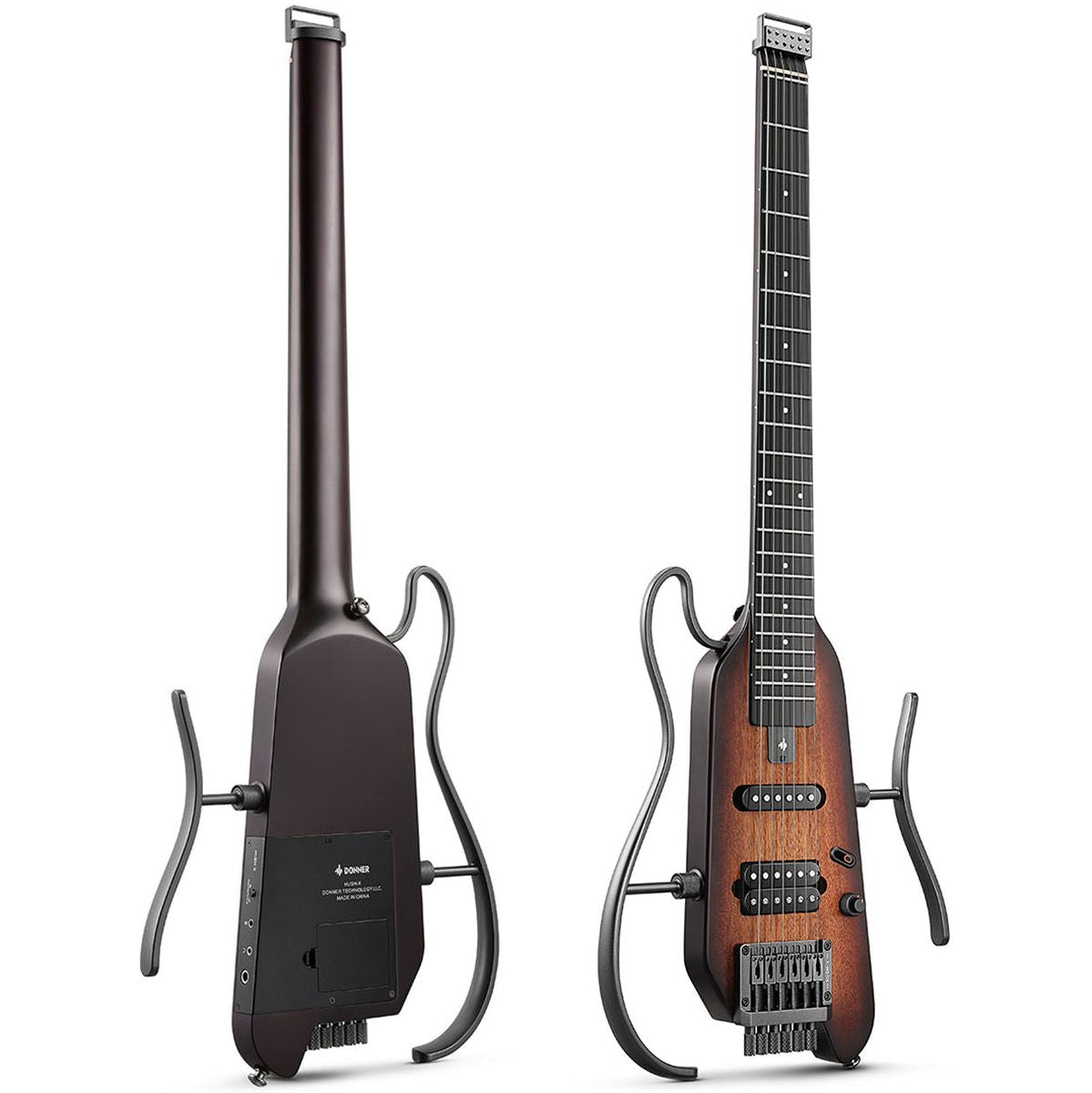 DONNER Hush-X Guitar - Sunburst Elektrische gitaar