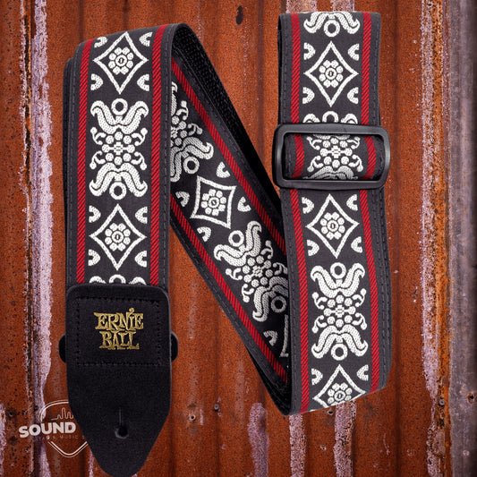 Ernie Ball 4669 Guitar Strap - Blackjack Red