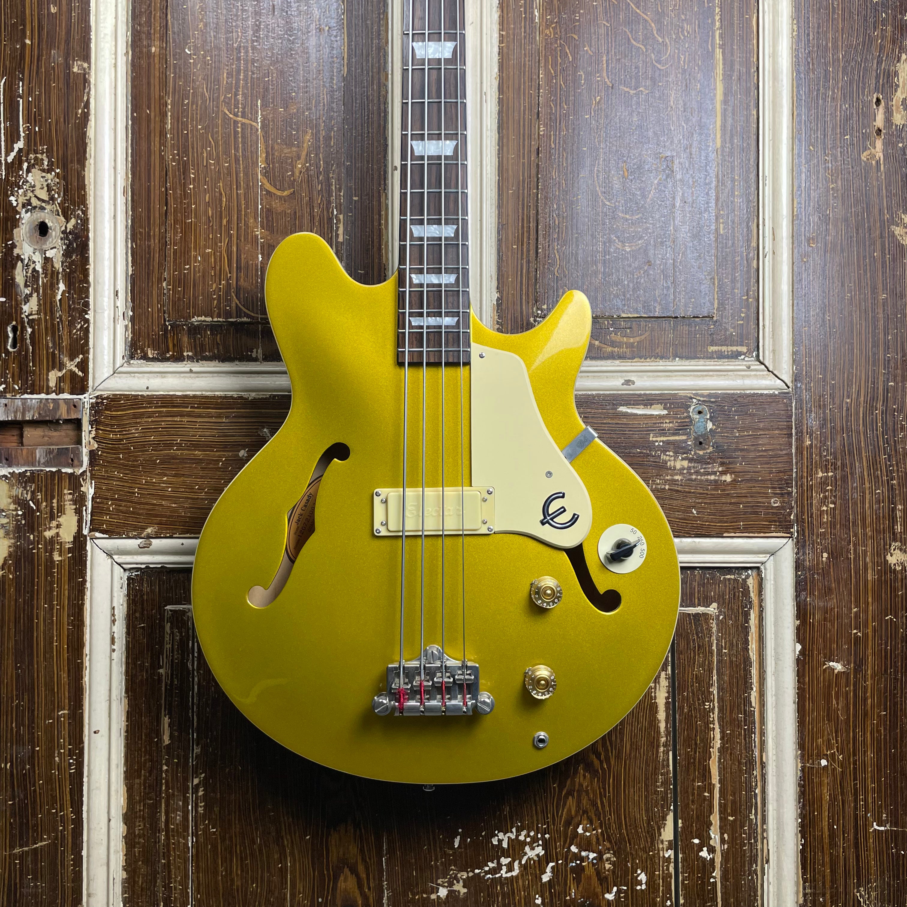 Epiphone Jack Casady Gold Top Elektrische Basgitaar (occasion)