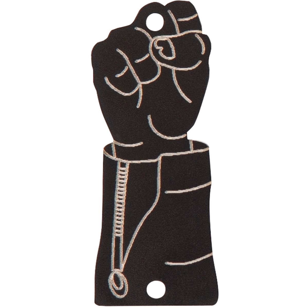 Joe Doe Truss Rod Cover In Aged Black - Fist Bump