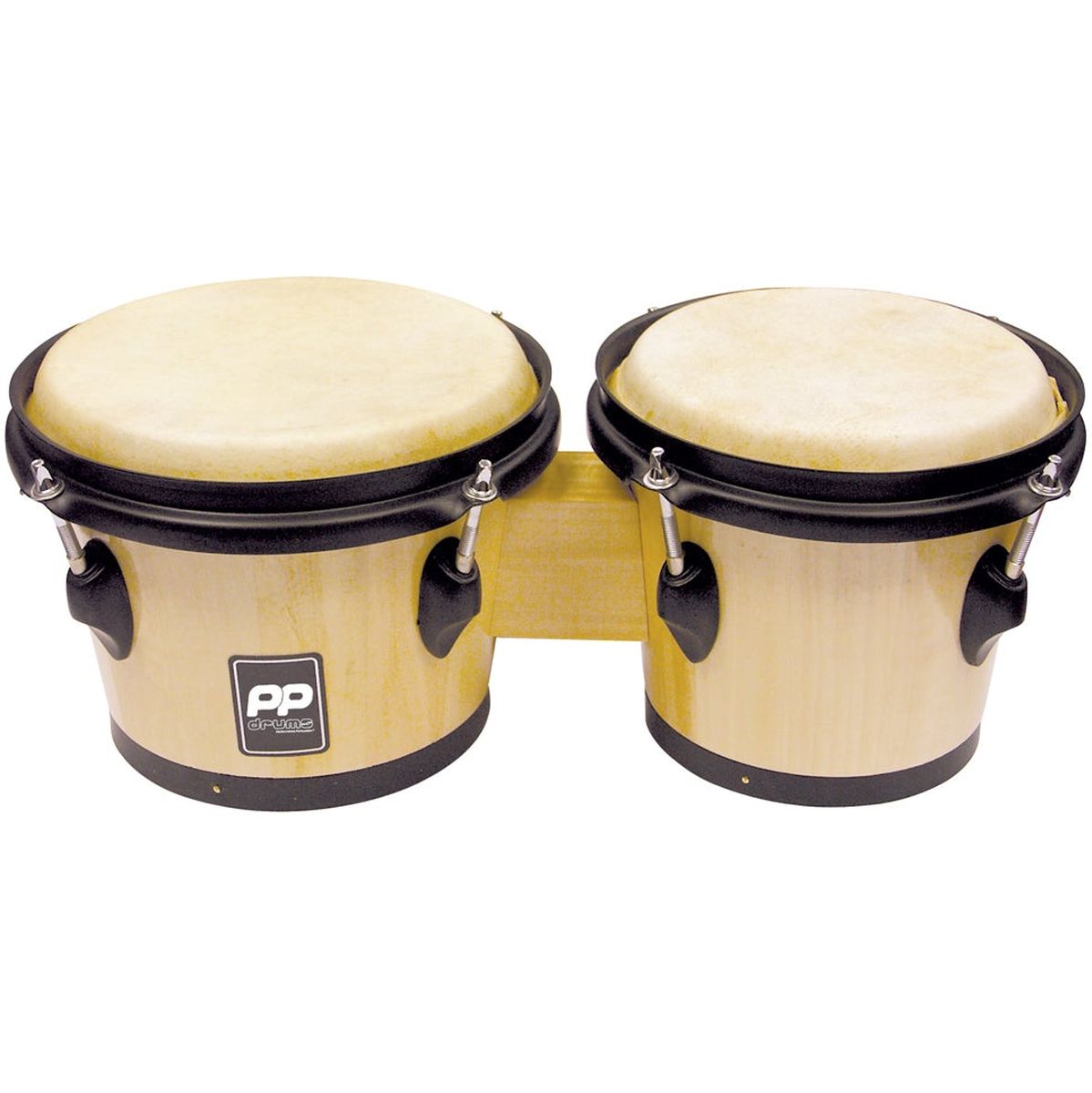 PP BONGOS- NATURAL WOOD- BLACK HARDWARE