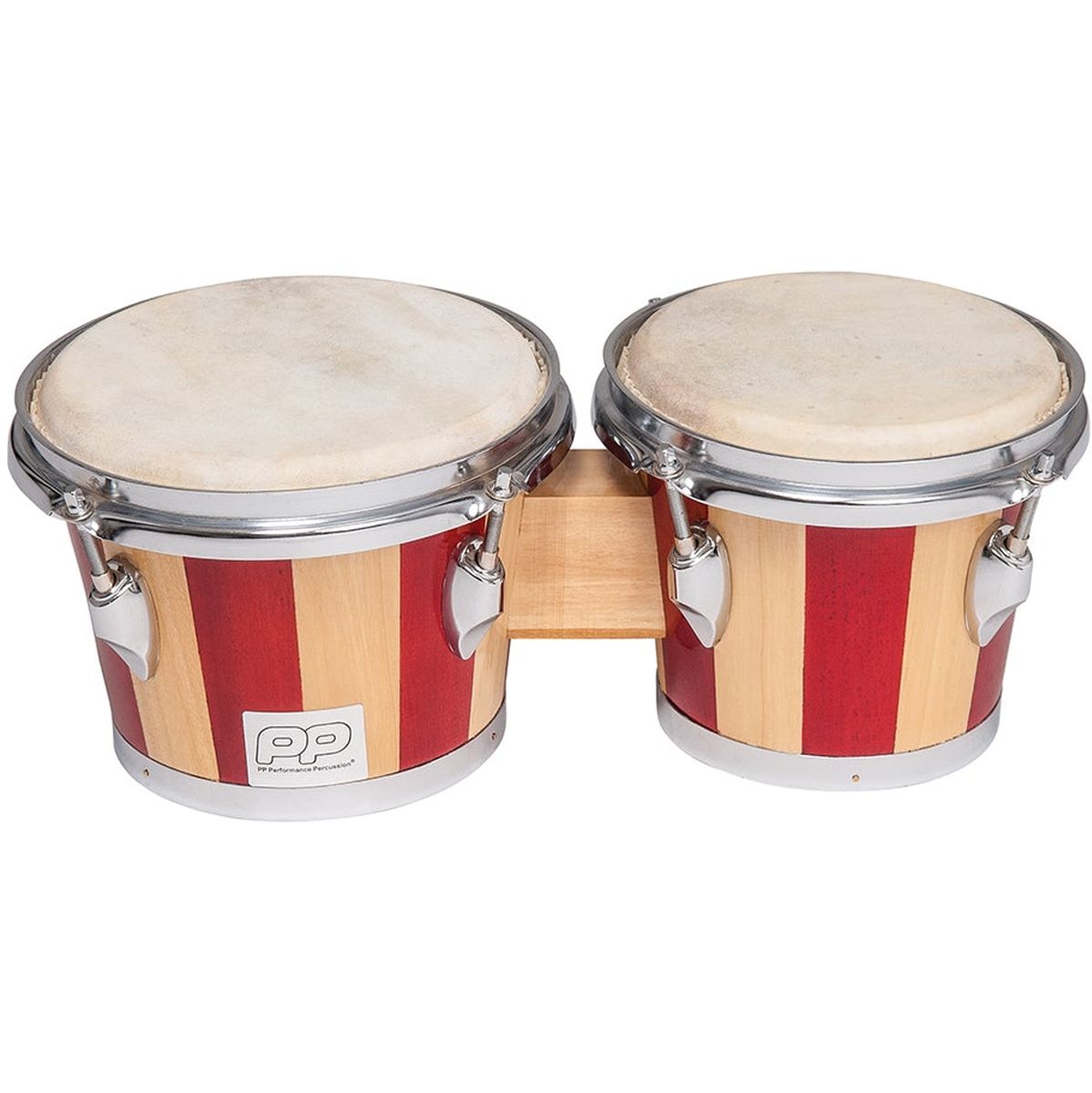 PP TWO TONE WOOD BONGOS- CHROME HARDWARE