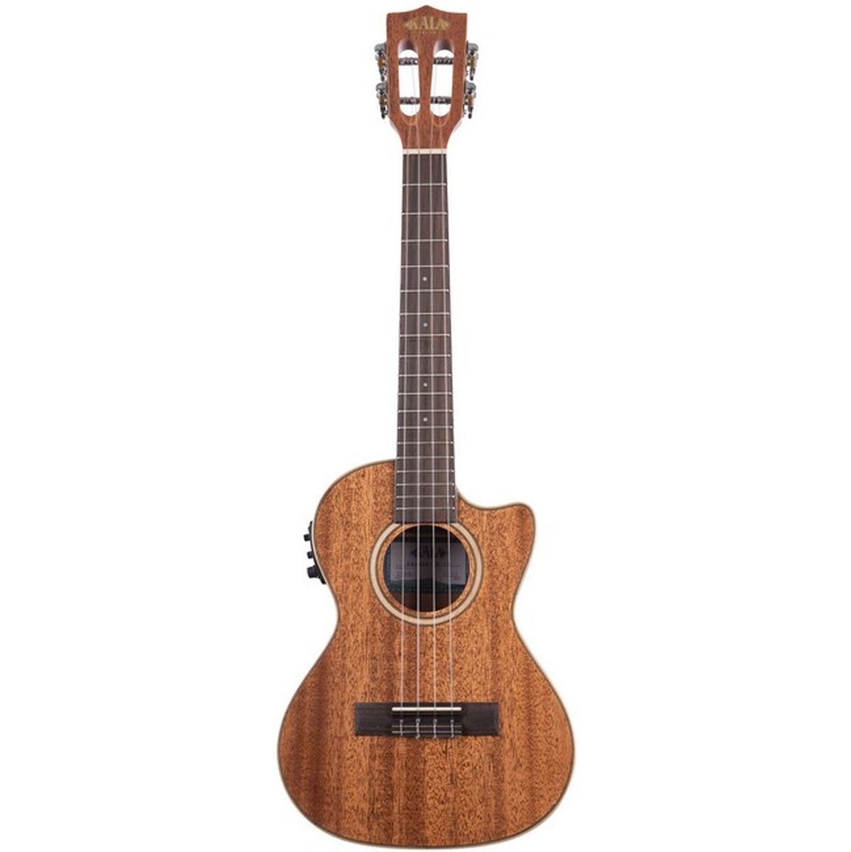 Kala Gloss Solid Mahogany Tenor Ukulele Cutaway w/ EQ w/ Case