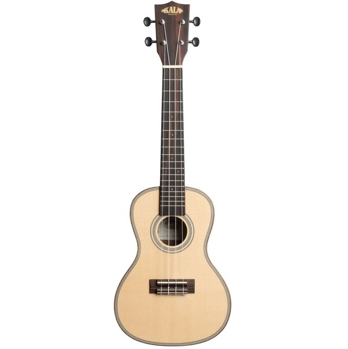 Kala Solid Spruce Top Ebony Concert w/ Bag