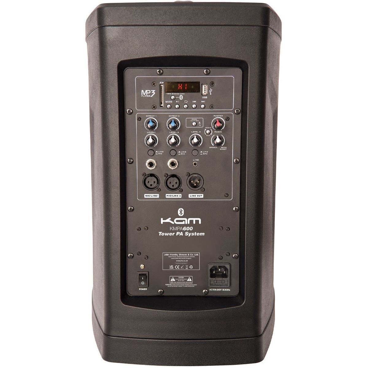 Kam Tower PA System w/ Lighting &amp; Carry Bag
