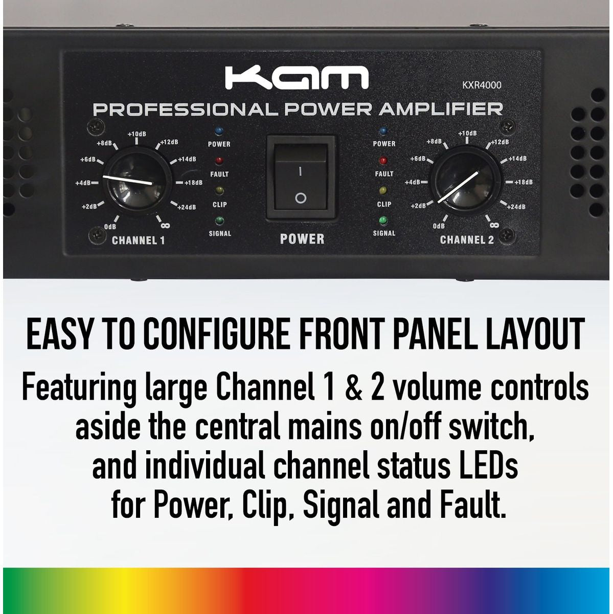 Kam Professional Stereo 400W Power Amplifier
