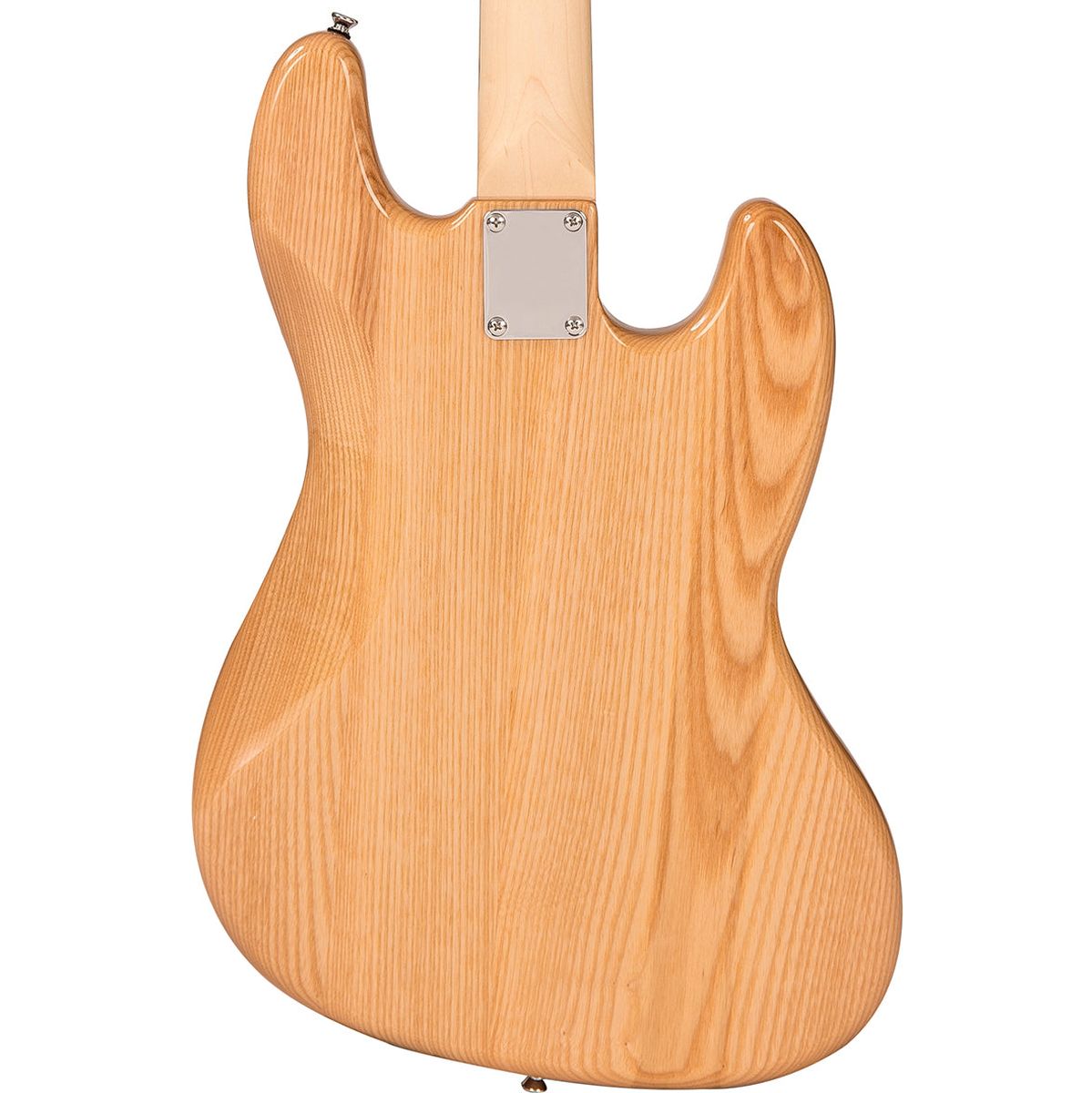 Vintage VJ74 Left Hand Bass - Maple Board - Natural Ash Body