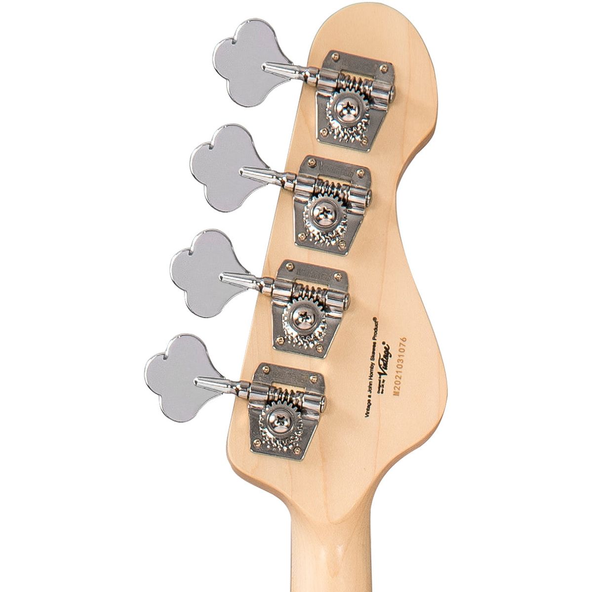 Vintage VJ74 Left Hand Bass - Maple Board - Natural Ash Body