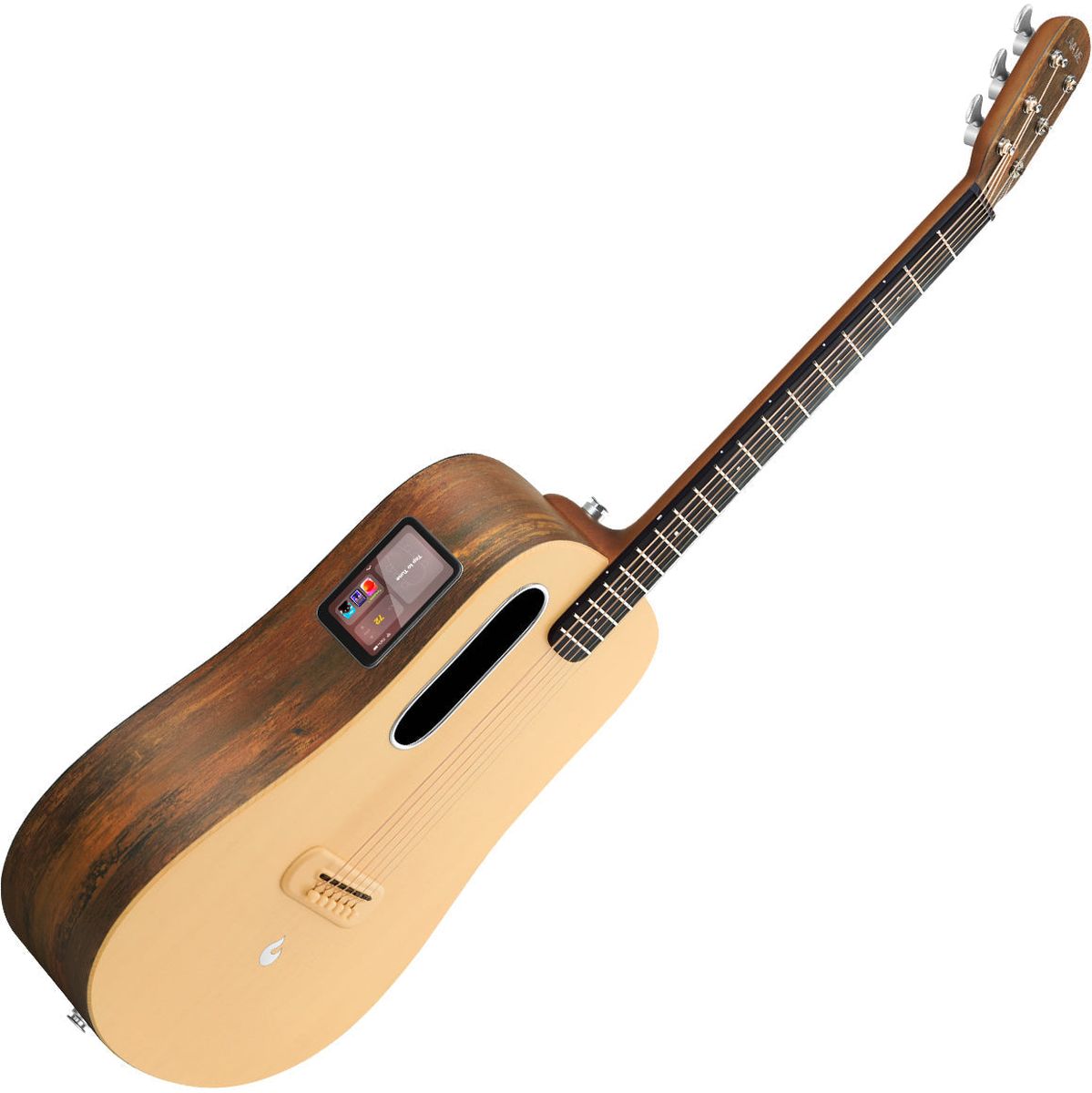 LAVA MUSIC ME4 Spruce - 36 Woodgrain Brown And Burlywood - Lite Bag