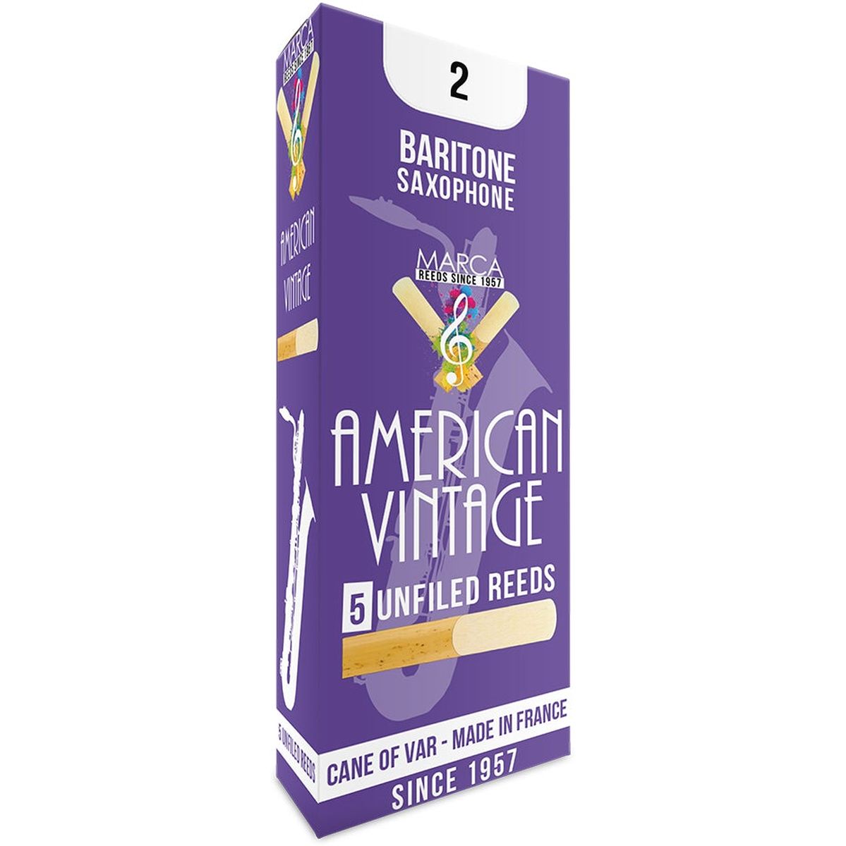 MARCA Reed Saxophone Baritone American Vintage 2 - PK Of 5